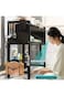 3-Tier Over-Sink Dish Drying Rack, Heavy Duty with Cabinet &amp; Utensil Holder, Black Metal Drainer