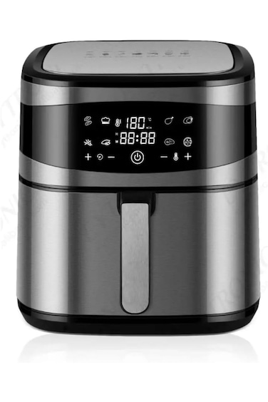 Large Capacity Air Fryer, 15L Capacity, 3500W Power, Stainless Steel, Non-stick Large Frying Pot.