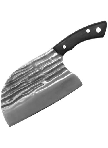 Meat Cleaver,Cleaver Knife, Butcher Chef Knives Broad Blade Carbon Steel Bone Vegetable Meat Cleaver Handmade Forged Knife Kitchen Knives Cooking