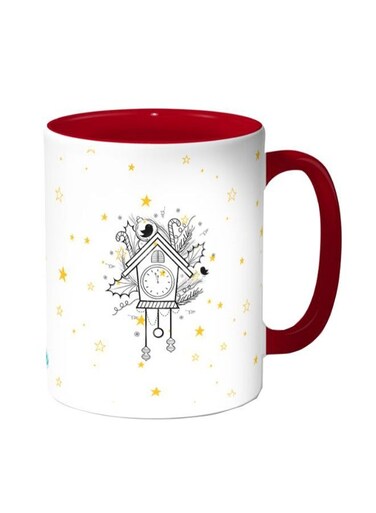 Stars And Dreams Printed Coffee Mug White Red