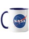 Piece Nasa Logo Printed Mug Navy Blue/White