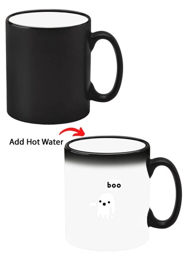 Colour Changing Heat Sensitive Magic Mug - Add Hot Tea or Coffee Boo B For Home Office Gift Kids Men Women