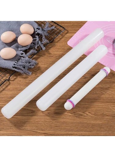 Non Stick Rolling Pin Fondant Cake Pizza Cookie Practical Baking Tools Rolling Pin Smooth Rolo De Massa Kitchen Gadget 23 CM