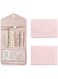 Jewellery Organizer Roll, Travel Jewellery Organiser Bag, Foldable Jewelry Storage Roll Portable Jewel Bag Case Large Capacity Jewellery Pouch for Rings Necklaces Bracelets Earrings (One size, Pink)