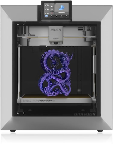 QIDI PLUS4 3D Printer, Max 600mm/s High-Speed Printing, 65℃ Chamber Heat, Fully Auto Leveling, 370&deg;C Direct Extruder