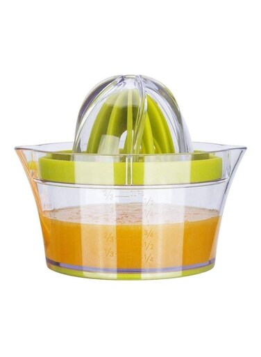 In 1 Manual Citrus Juicer Extractor Green/Clear 400ml