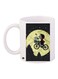 Snoopy Dog Printed Coffee Mug White/Black/Green 11ounce