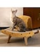 NeoStyle Cardboard Cat Scratcher with Solid Wood Frame,Cat Sofa Scratcher,Cardboard Corrugated Replaceable Cat Scratching Pad,Cat Scratchers for Indoor Cats of Small Medium Size