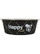 Zolux Happy Stainless Steel Dog Bowls - Black 1.5L