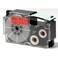 CASIO 18mm Black on Red EZ-Label Cartridge   XR-18RD1