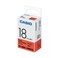 CASIO 18mm Black on Red EZ-Label Cartridge   XR-18RD1