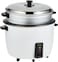Sharp 900W 2.8L(15 Cups) 2-in-1 Non-Stick Rice Cooker &amp; Food Steamer with Keep Warm Function, White - KS-H288S-W3