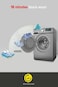 Sharp 9Kg 1200Rpm With Inbuilt Heater Front Loading Fully Automatic Washing Machine, Digital Display 27 Wash Programs, Premium Metallic Grey ES-FE912DLZ-S