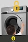 Sharp 9Kg 1200Rpm With Inbuilt Heater Front Loading Fully Automatic Washing Machine, Digital Display 27 Wash Programs, Premium Metallic Grey ES-FE912DLZ-S