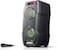 SHARP PS-929 180W High Power Portable Party Speaker Hi-Fi System with Built in Rechargeable Battery, Flashing Disco Lights &amp; Strobe, TWS, Bluetooth, USB, Aux &amp; Microphone &ndash; Black