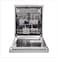 Hisense Dishwasher New Edition with 5 Programs &amp; 13 Place Settings, Silver  Color Model: H13DESS