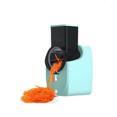 Electric Vegetable Cutter 3-in-1, 50W Multi-Function Slicer &amp; Shredder with 3 Blade Attachments