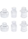 Vixdonos Glass Candlestick Holders Tealight Candle Holders for Table Centerpieces, Wedding Decor and Dinner Party (6 Pcs, Clear)