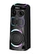 JVC Portable Party Speaker with LED Lights And Wireless Mic, XS-N6112PB, Black