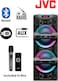JVC Portable Bluetooth Party Speaker with 2000W PMPO Output, 6-Hour Battery Backup, Sound-Sensitive LED Lights, and Portable Microphone - XS-N6113PB