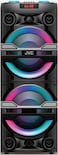 JVC Portable Bluetooth Party Speaker with 2000W PMPO Output, 6-Hour Battery Backup, Sound-Sensitive LED Lights, and Portable Microphone - XS-N6113PB