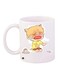 Cartoon Printed Coffee Mug White/Yellow/Beige