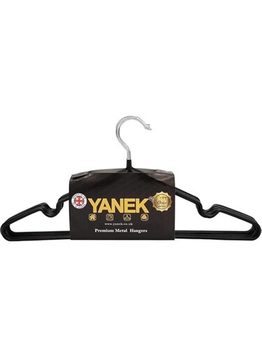 Yanek Metal Hangers 100-Pack, 40 cm Size, Black