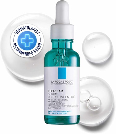 La Roche-Posay Effaclar Acne Serum with Salicylic Acid &amp; Niacinamide for Oily &amp; Acne Prone Skin; Helps Clear Blackheads, Whiteheads, Pimples &amp; Reduces Post Acne Marks 30ML