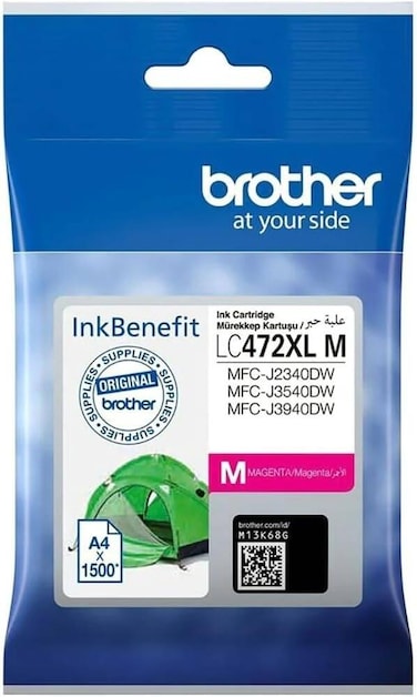 Brother Genuine LC472XL High yield Magenta Ink Cartridge ~1500 Pages
