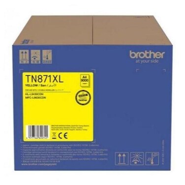 Brother TN871XL High-Yield Yellow Toner Cartridge &ndash; 9,000-Pages for MFC-L9630CDN / HL-L9430CDN