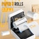Nelko Genuine Self-Adhesive Thermal Printer Stickers, Compatible with PM230 Mini Sticker Printer, Black on White, 54mmx3.5m Mini Sticker Printer Paper for Journal, Study, Photos, Note, 3 Rolls, White

