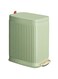 1.6 Gallon Stainless Steel Trash Can with Step Pedal - Hands-Free Small Garbage Bin, Removable Inner Bucket, Space-Saving Design for Bathroom, Office, or Kitchen, Green