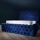 Cozy Cuddle Tufted Upholstered King Size Bed (180 X 200 CM) Blue Color