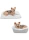 Furhaven Self-Warming Cat Bed for Indoor Cats, 4-Beds-in-1 &amp; Washable - Plush Long Faux Fur Convertible Cuddler - Silver, Small