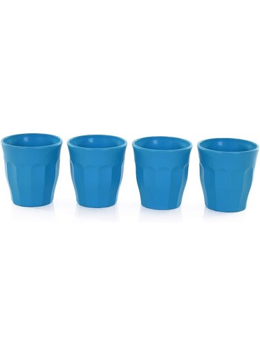 Home Unbreakable Cups, Tumblers 4pc (175ml) -Turquoise