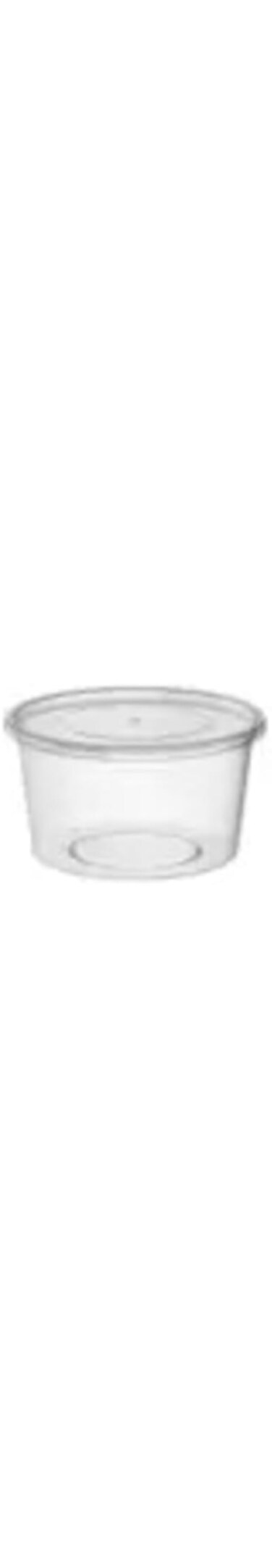 Ecno Pack Disposable Microwave Container Clear Round Food Storge Container- 450ml Pack of 5