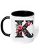 Ceramic Coffee Mug with Initial Design Printed Gift for Coffee and Tea Lovers 11 Oz alphabet K