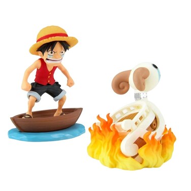مجسمات بانبريستو وورلد كوليكتيبل لوج ستوريز ون بيس مونكي دي. لوفي & جوينج ميري (8 سم)