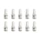 10 PCS Hexagon BNC Male Compression Connector