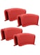 Assist Hot Pan Handle Holder Hot Skillet Handle Covers Pot Holder Sleeve Cast Iron Skillets Non-Slip Heat Resistant for Enameled Griddles Casserole Frying Pans Aluminum Cookware(4PACK/Red)