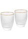 2-Piece Drinking Glass &acirc;&euro;&ldquo; 400mL Elegant Transparent Glasses with Gold Rims &acirc;&euro;&ldquo; Exquisite Embossed Design, Perfect for Hot and Cold Beverages &acirc;&euro;&ldquo; Durable, Stylish, and Ideal for Any Occasion