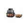 Lifestyle 4-in-1 Glass Air Fryer 1500W (4L &amp; 1.5L) - Black