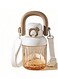 830ml Water Bottle BPA Free Reusable Leak-proof Plastic Water Bottles with Straw and EVA Cup Cover Anti Dust Spout Cover