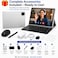 Modio M42 Tablet 10.1" IPS HD, 8GB RAM 512GB Storage, Android 13, 10000mAh, Dual SIM WiFi, 13MP Camera, Keyboard Mouse Pen Bundle Gray