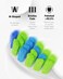 7AM2M Sonic Electric Toothbrush with 6 Brush Heads for Adults and Kids, One Charge for 120 Days, Wireless Fast Charge, 5 Modes with 2 Minutes Built in Smart Timer, Electric Toothbrushes (Light Green)
