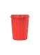 100L Round Plastic Drum With Lid (Red) Ivory