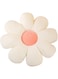 Grafingy Flower Pillow, Flower Shaped Throw Pillow Flower Floor Pillow Soft Seating Cushion Room Decor Plush Pillow for Bedroom, Sofa, Bed, Reading (15 inch, White)