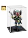 LANSCOERY Clear Acrylic Display Case, Assemble Vertical Display Box Stand with Black Base, Dustproof Protection Showcase for Collectibles Memorabilia Figurines (8x8x12 inch; 20x20x30cm)