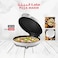 Electric Pizza Maker 1500W - 30cm Non-Stick Multi-Function Arabic Bread &amp; Tortilla Maker, White