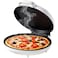 Electric Pizza Maker 1500W - 30cm Non-Stick Multi-Function Arabic Bread &amp; Tortilla Maker, White